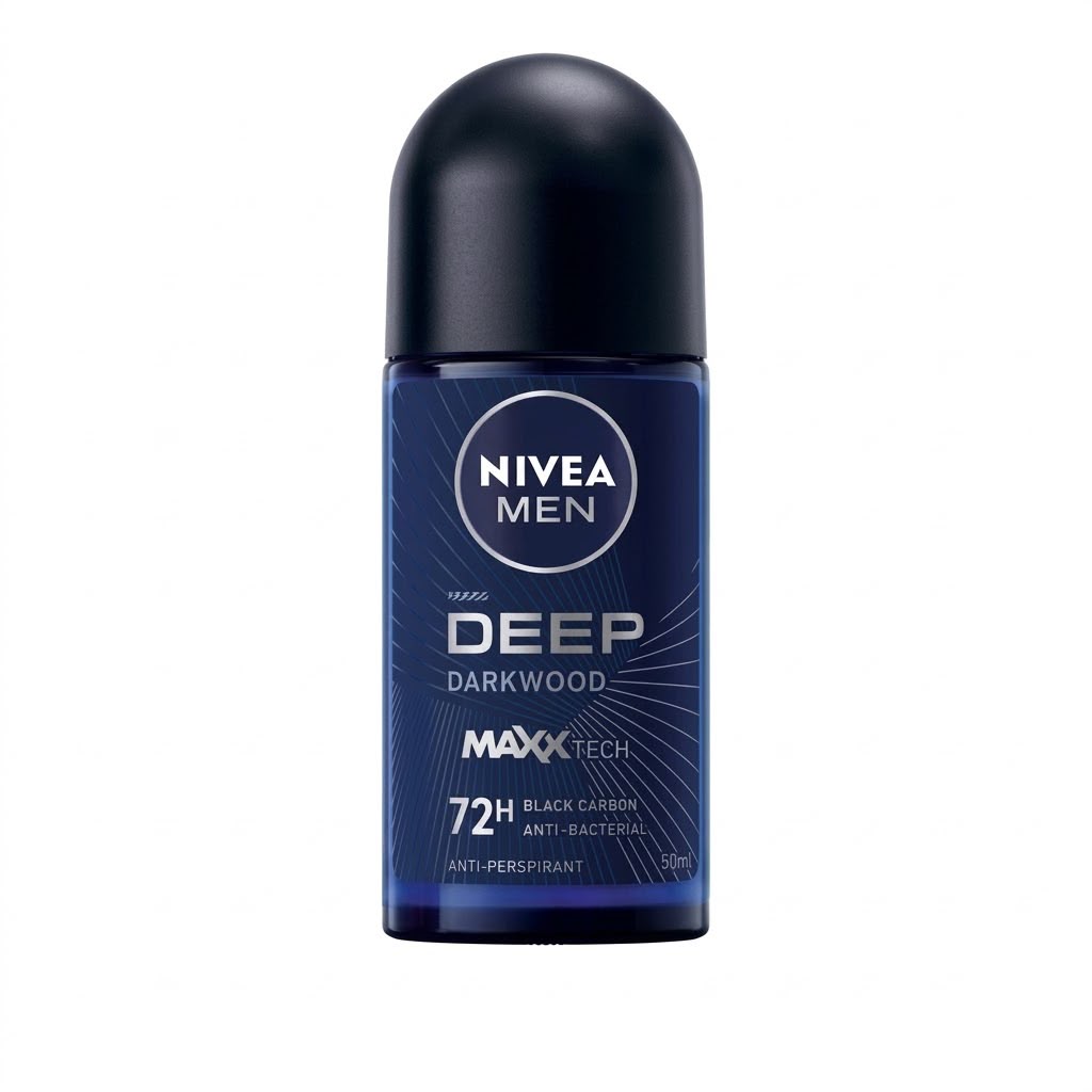 مزيل عرق رول أون نيفيا للرجال ديب دارك وود (NIVEA MEN DEEP DARKWOOD) - 50 مل