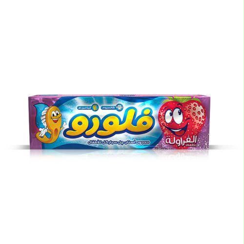 معجون أسنان جل سباركل للأطفال فلورو بطعم الفراولة (Fluoro Kids' Gel Sparkle Toothpaste - Strawberry Flavor)