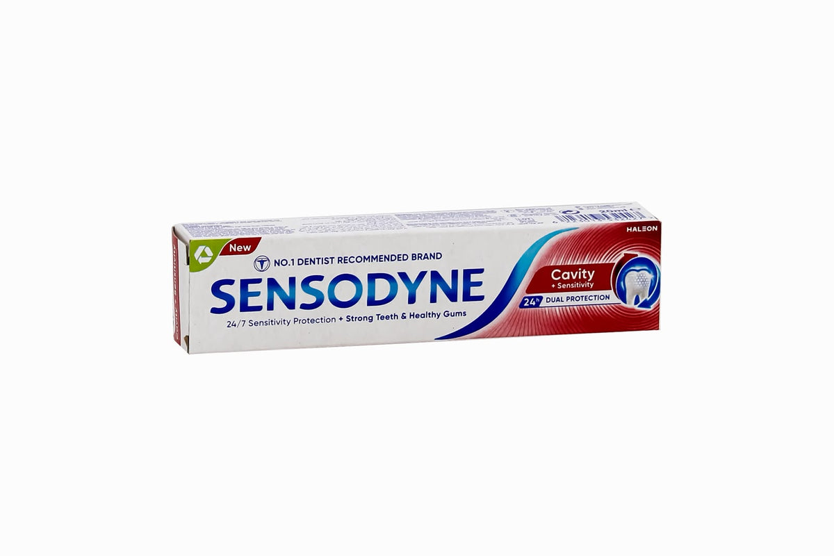 معجون أسنان سنسوداين حماية مزدوجة للتسوس والحساسية (Sensodyne Cavity + Sensitivity) حجم 20مل