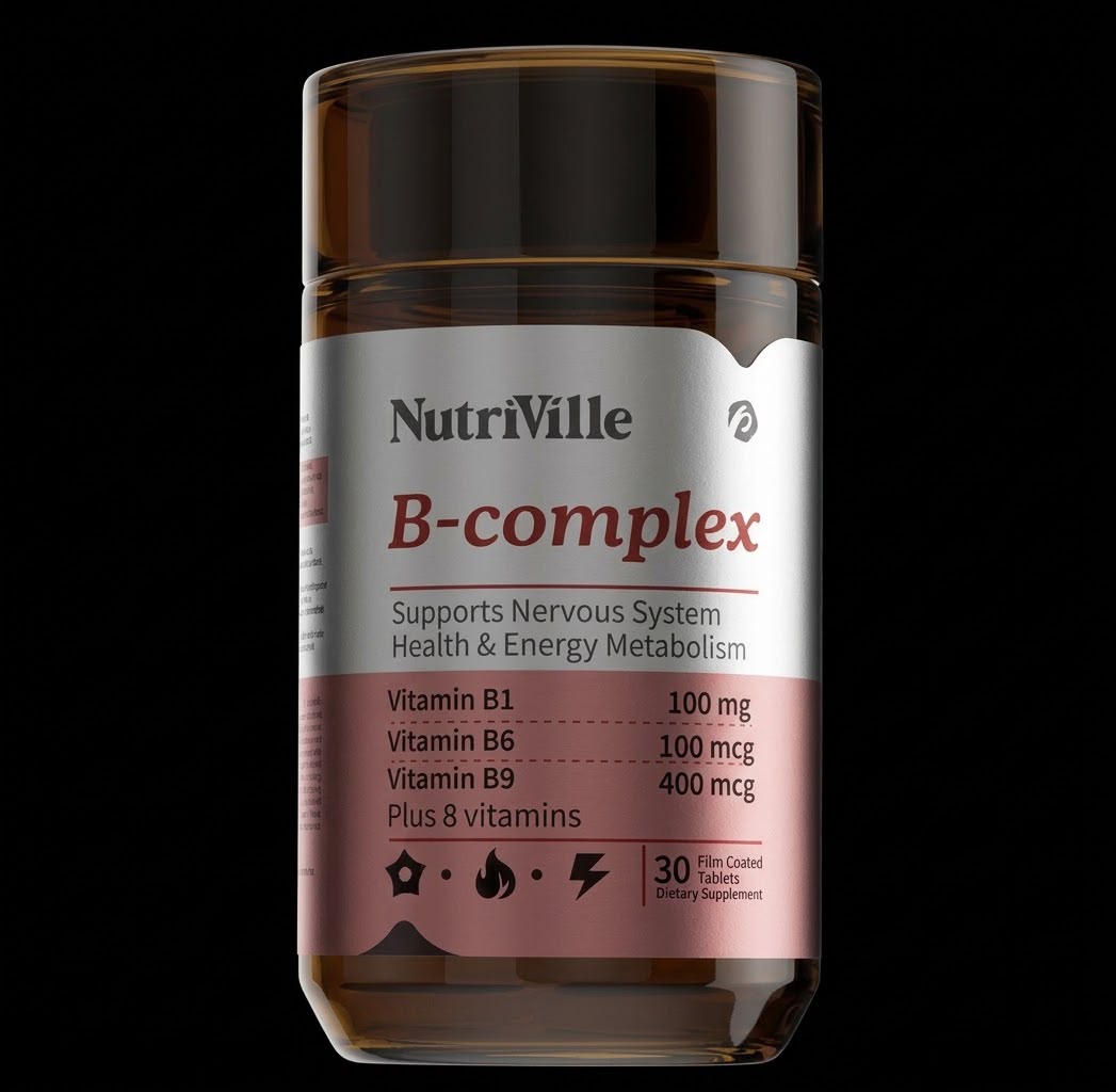 نيوتريڤيل فيتامين ب المركب B-Complex – 30 قرص